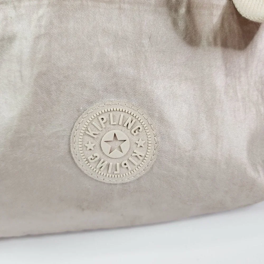 Kipling Elysia Metallic‎ Shoulder Bag Rose Gold Strap Zipper Medium Travel